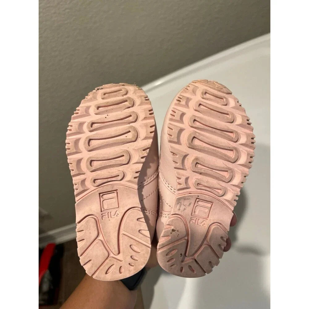 FILA Toddler Sneakers – Pink – Size 6C – Good Used Condition